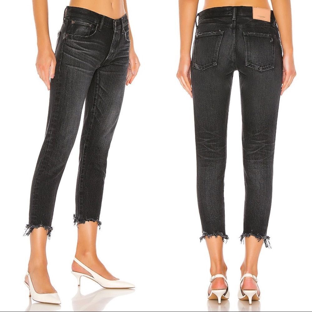 Moussy Vintage Staley Tapered in Black 28”